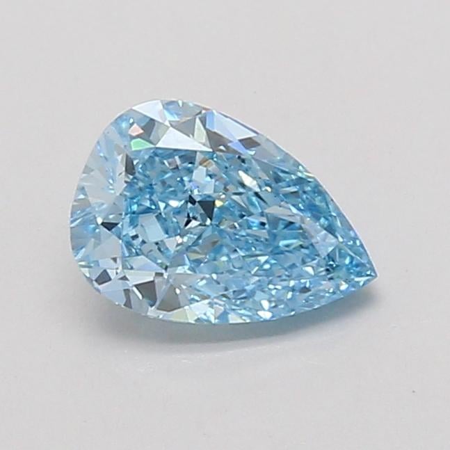1.00 Ct. Fancy Vivid Blue Pear Lab Grown Diamond