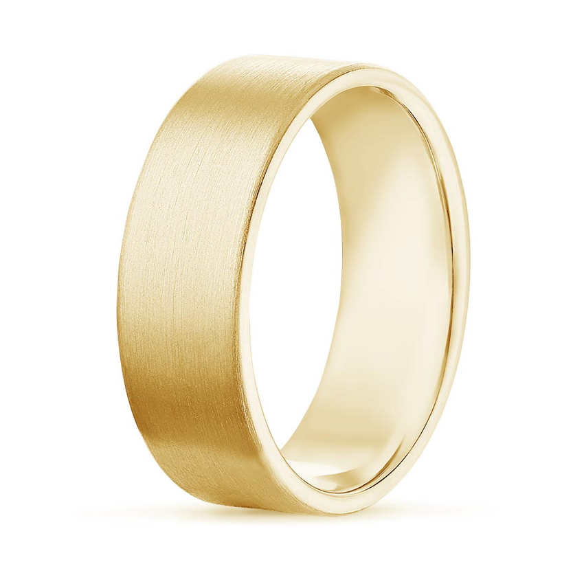 Mojave Matte 6mm Wedding Ring in 18K Yellow Gold