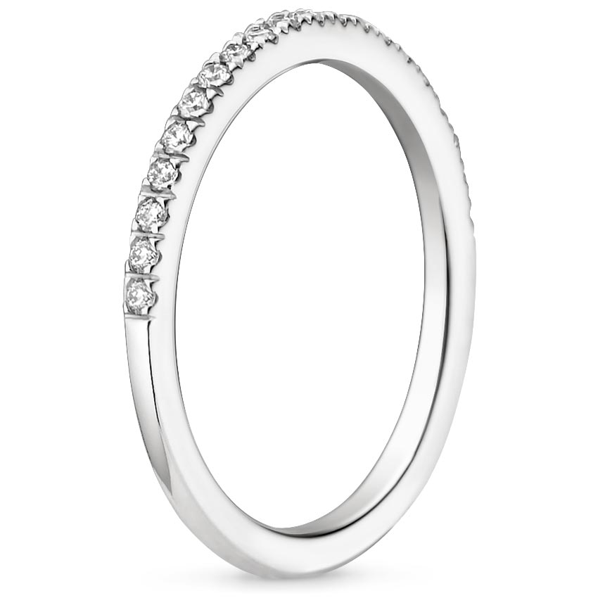 18K White Gold Ballad Diamond Ring (1/6 ct. tw.), large side view