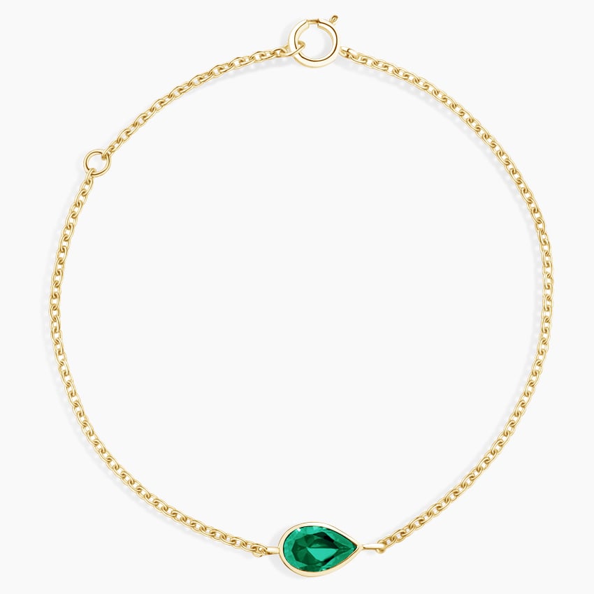 Emerald Bracelet - Round 0.85 Ct. - 14K White Gold #J9798 | The Natural  Emerald Company