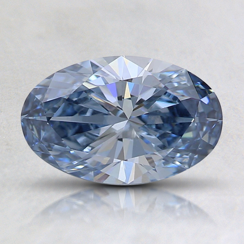 0.96 Ct. Fancy Light Blue Oval Lab Grown Diamond