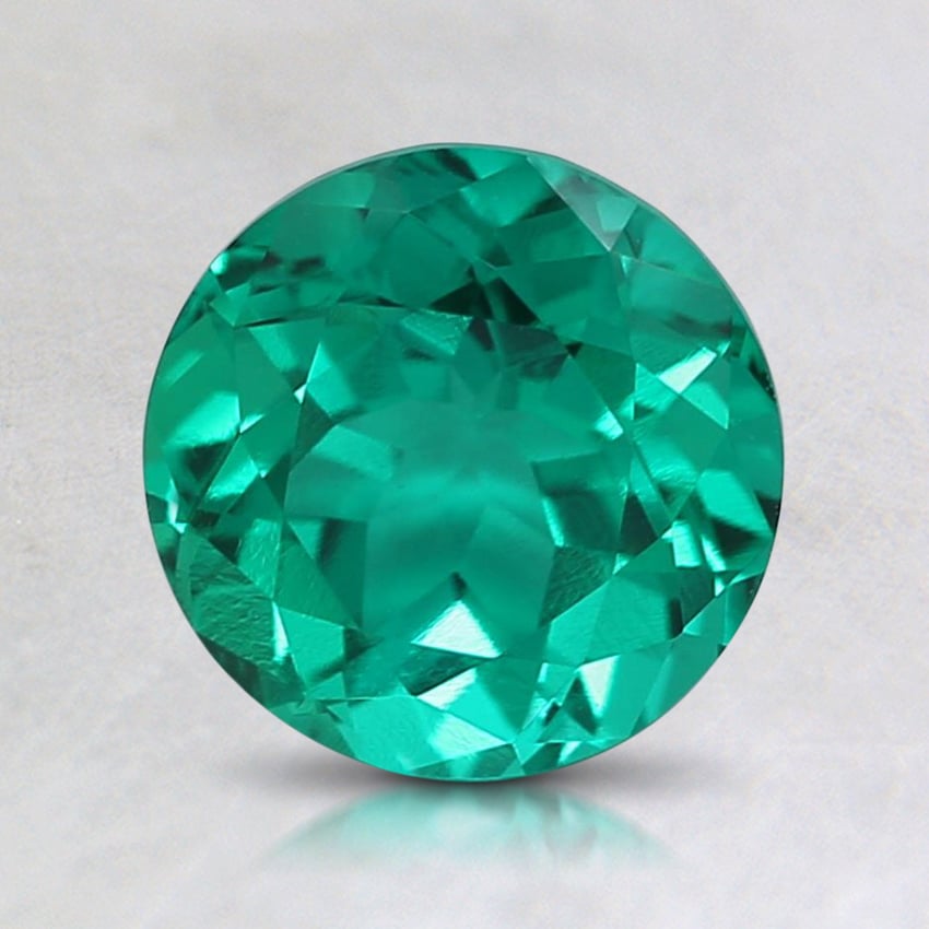 7mm Round Lab Created Emerald | EMLC7.0RD3