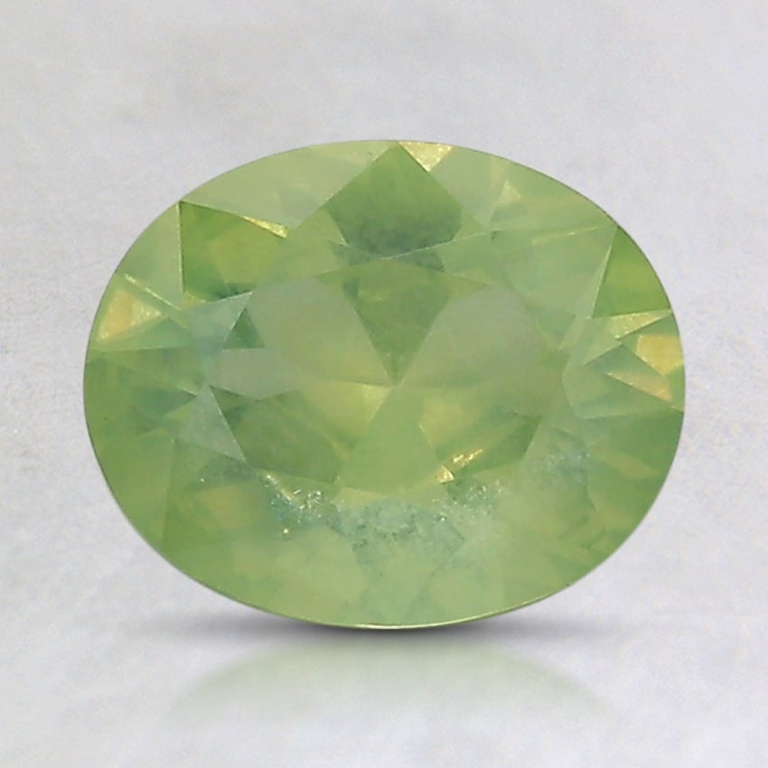 7.9x6.4mm Unheated Green Oval Montana Sapphire