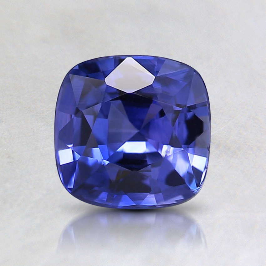6x6.2mm Premium Purple Cushion Sapphire