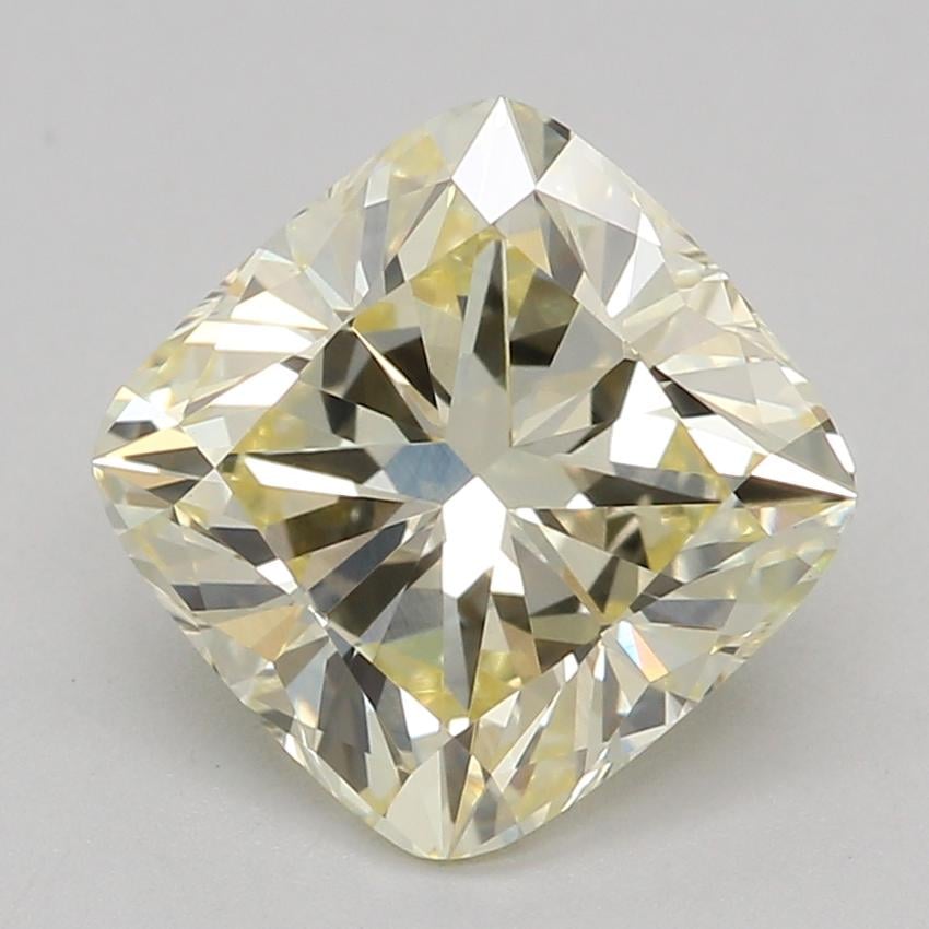 1.57 Ct. Fancy Light Yellow Cushion Lab Grown Diamond