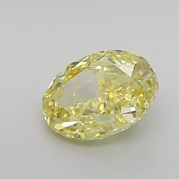 1.02 Ct. Fancy Intense Yellow Oval Lab Grown Diamond