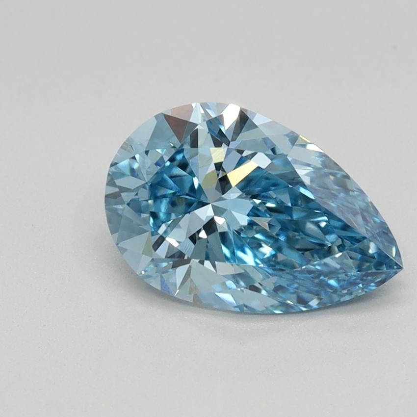 1.15 Ct. Fancy Vivid Blue Pear Lab Grown Diamond