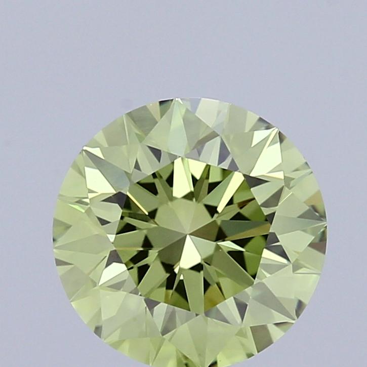 1.22 Ct. Fancy Vivid Green Round Lab Grown Diamond