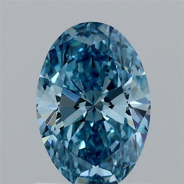 1.01 Ct. Fancy Vivid Blue Oval Lab Grown Diamond