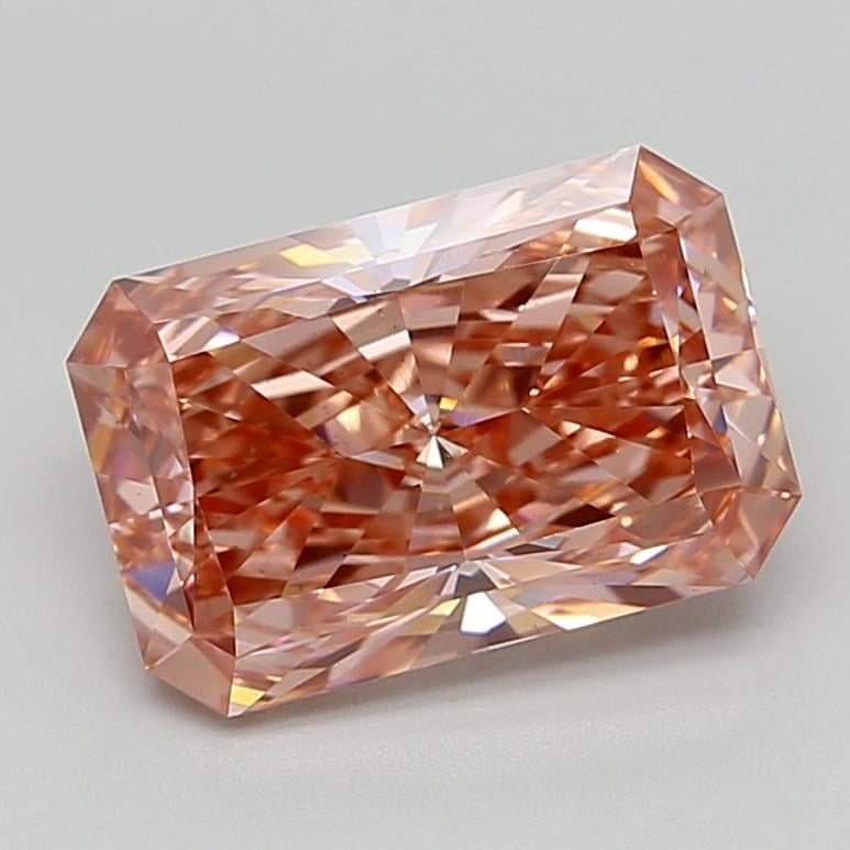 4.00 Ct. Fancy Vivid  Pink Radiant Lab Grown Diamond