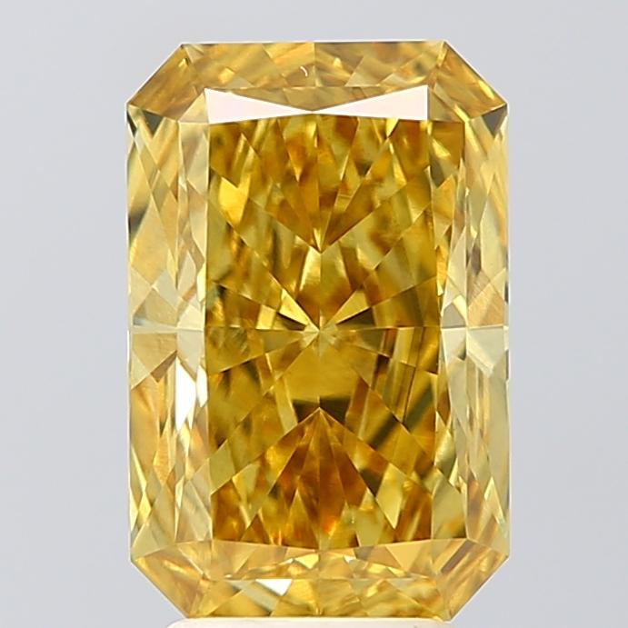 3.60 Ct. Fancy Vivid Yellow Radiant Lab Grown Diamond
