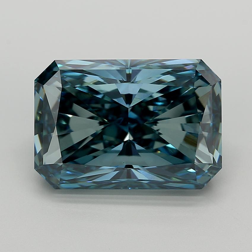 12.56 Ct. Fancy Vivid  Blue Radiant Lab Grown Diamond