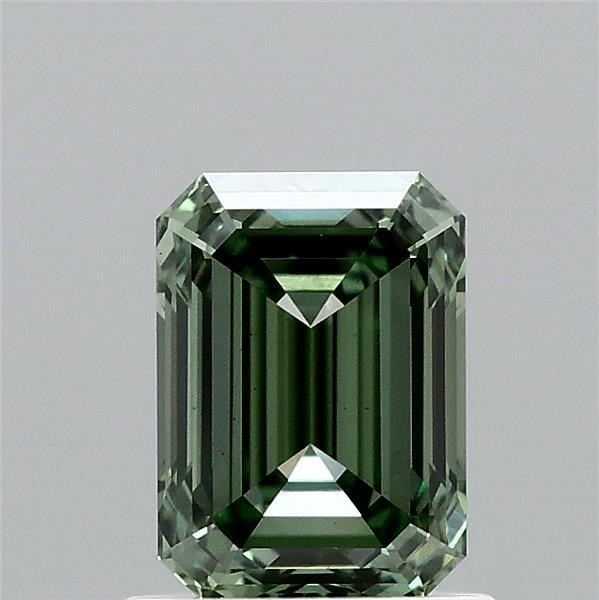 1.13 Ct. Fancy Vivid Green Emerald Lab Grown Diamond