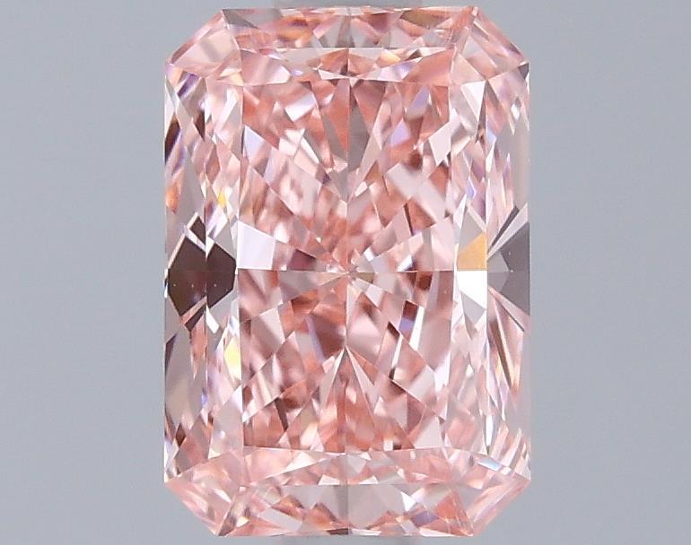 1.09 Ct. Fancy Vivid Pink Radiant Lab Grown Diamond