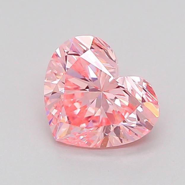 1.01 Ct. Fancy Intense Pink Heart Lab Grown Diamond
