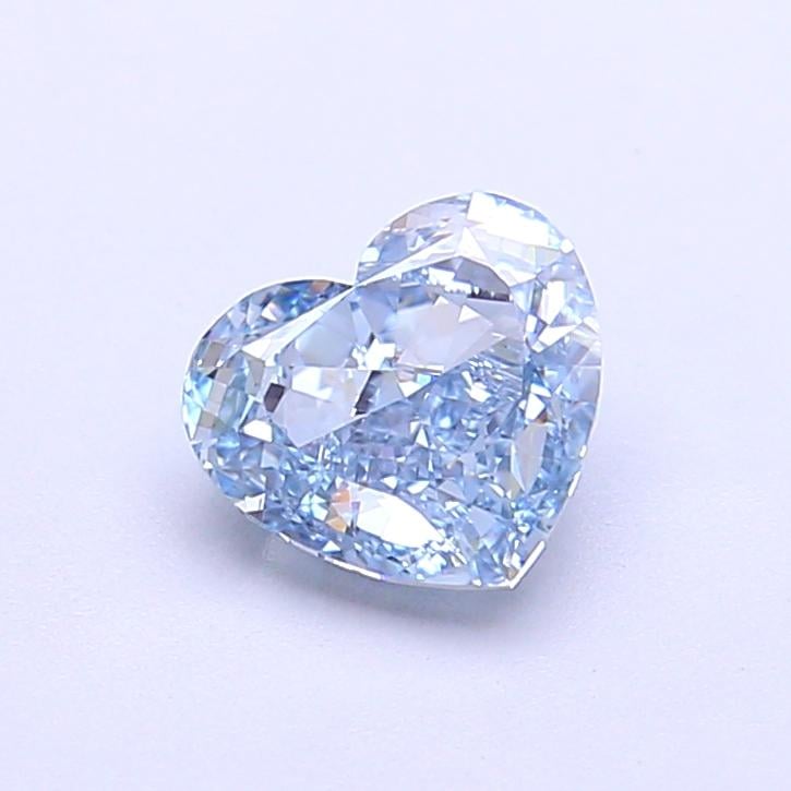 1.11 Ct. Fancy Vivid  Blue Heart Lab Grown Diamond