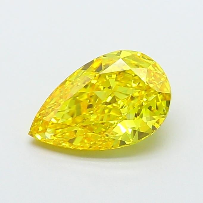 1.95 Ct. Fancy Vivid Yellow Pear Lab Grown Diamond