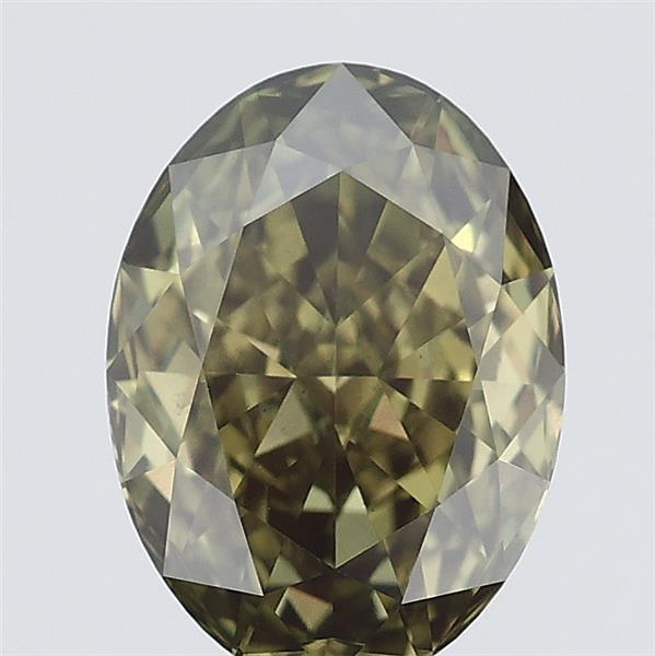 1.09 Ct. Fancy Vivid Green Oval Lab Grown Diamond