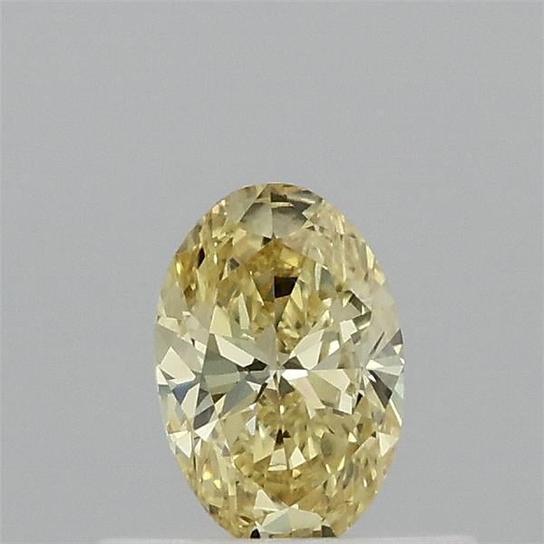 0.37 Ct. Fancy Vivid Yellow Oval Lab Grown Diamond