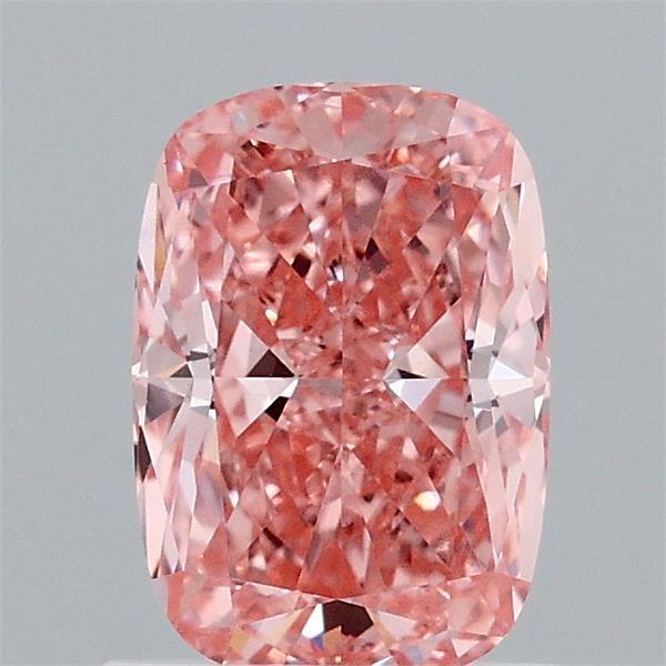 1.20 Ct. Fancy Vivid  Pink Cushion Lab Grown Diamond