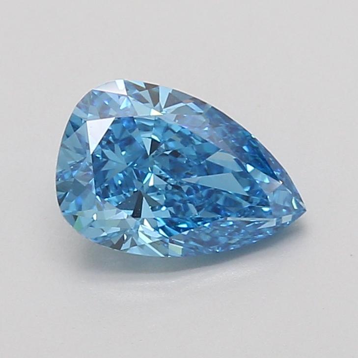 1.48 Ct. Fancy Vivid Blue Pear Lab Grown Diamond