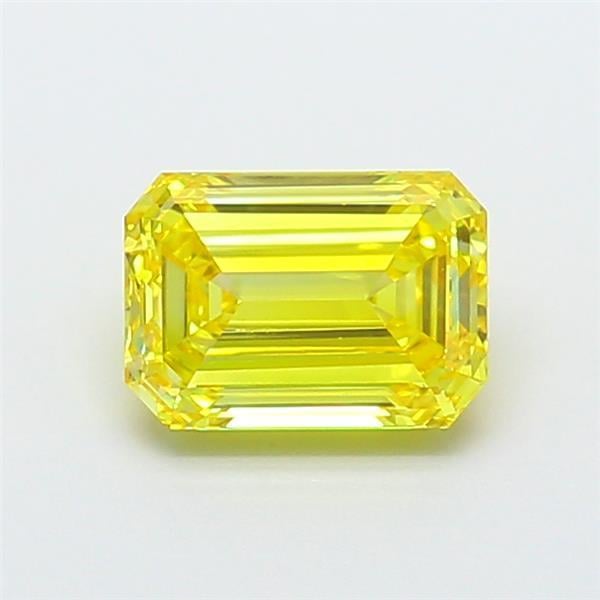 1.98 Ct. Fancy Vivid  Yellow Emerald Lab Grown Diamond