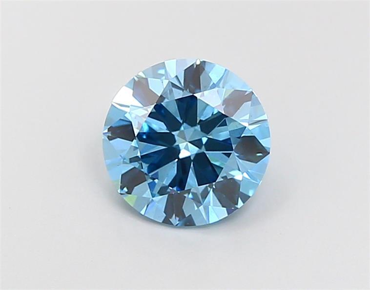 1.57 Ct. Fancy Vivid  Blue Round Lab Grown Diamond