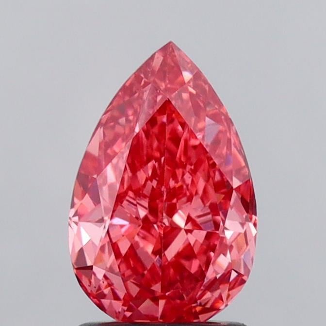 1.58 Ct. Fancy Vivid  Pink Pear Lab Grown Diamond