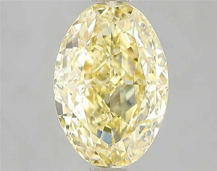 3.10 Ct. Fancy Intense Yellow Oval Lab Grown Diamond