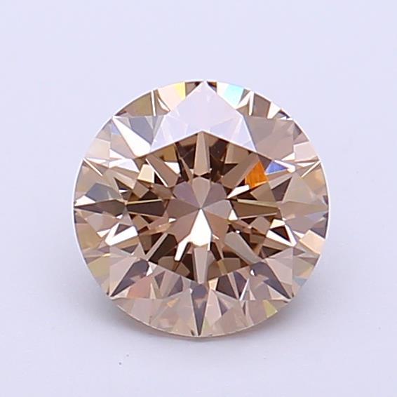 1.04 Ct. Light Brown Round Lab Grown Diamond