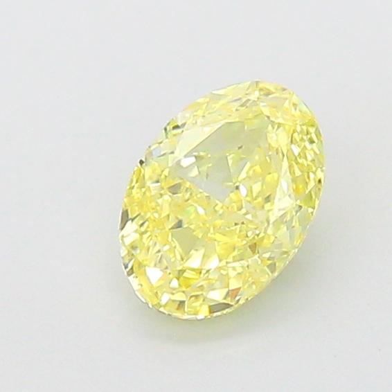 1.04 Ct. Fancy Intense  Yellow Oval Lab Grown Diamond