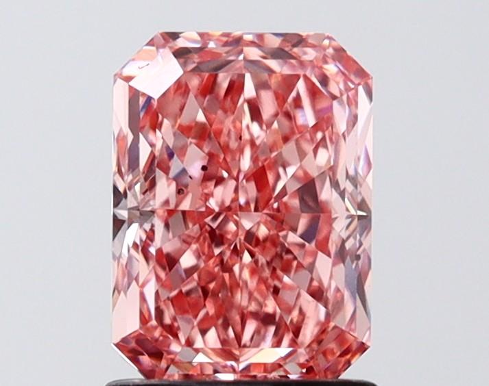 1.54 Ct. Fancy Vivid Pink Radiant Lab Grown Diamond