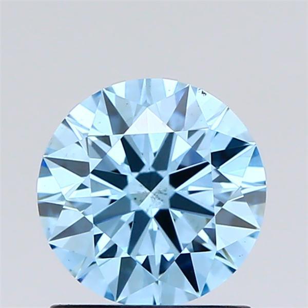 1.10 Ct. Fancy Vivid Blue Round Lab Grown Diamond
