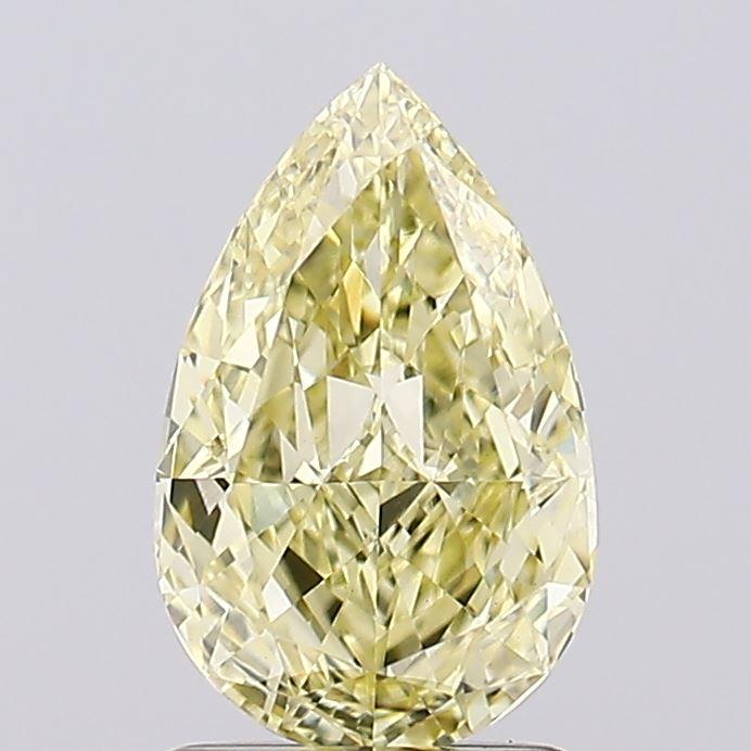 1.57 Ct. Fancy Yellow Pear Lab Grown Diamond
