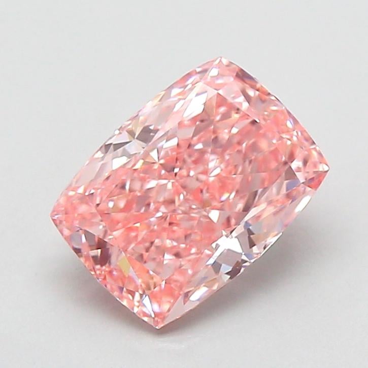 2.05 Ct. Fancy Vivid  Pink Cushion Lab Grown Diamond