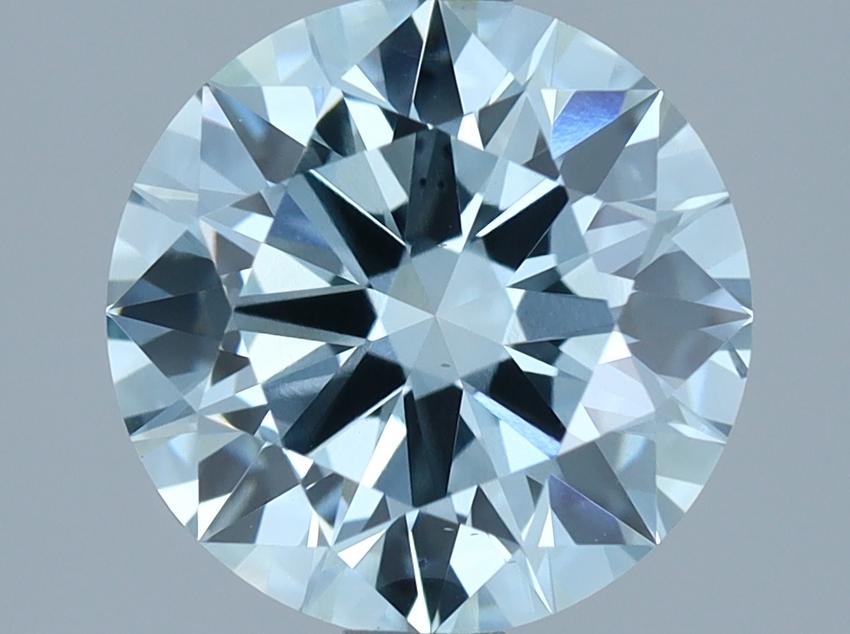 1.89 Ct. Fancy Intense Bluish Green Round Lab Grown Diamond
