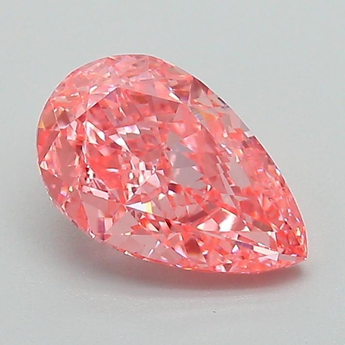 1.21 Ct. Fancy Vivid Pink Pear Lab Grown Diamond