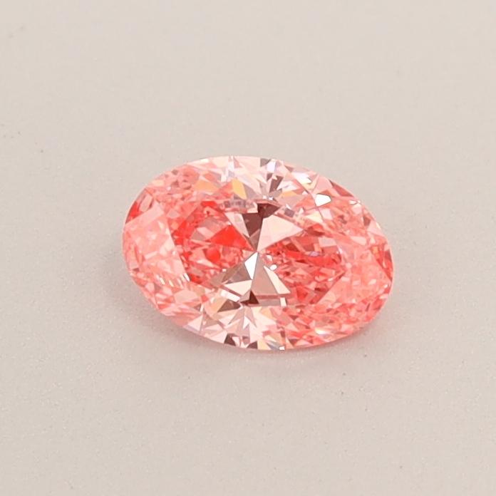 0.30 Ct. Fancy Vivid  Pink Oval Lab Grown Diamond