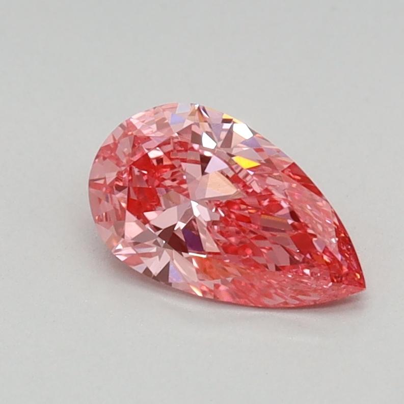 0.45 Ct. Fancy Vivid Pink Pear Lab Grown Diamond