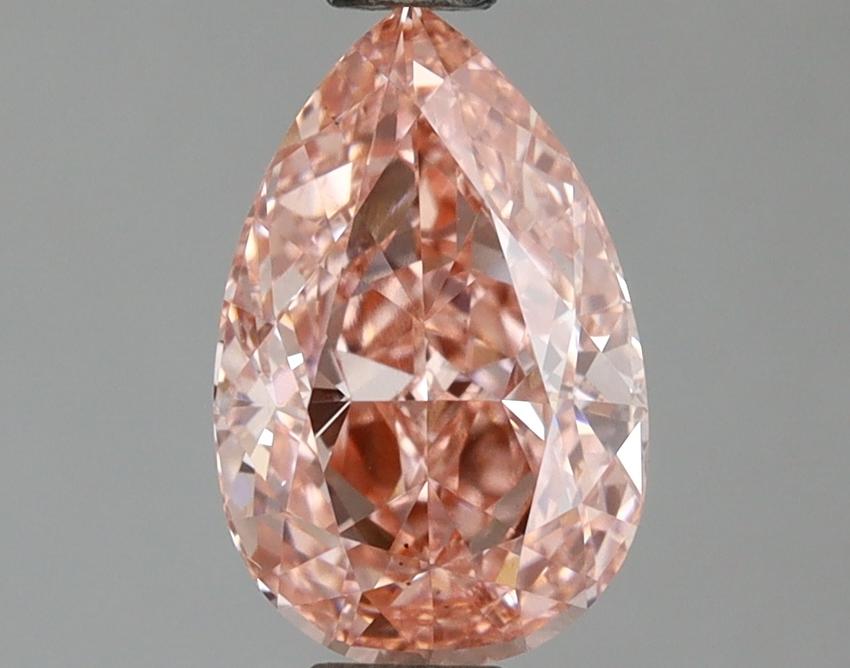 1.11 Ct. Fancy Vivid Pink Pear Lab Grown Diamond