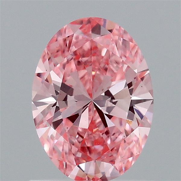 0.98 Ct. Fancy Vivid Pink Oval Lab Grown Diamond