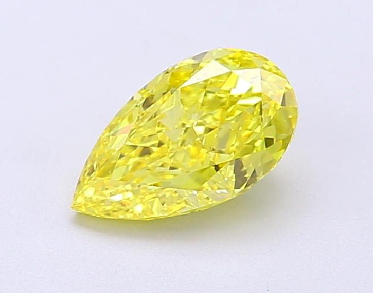 1.02 Ct. Fancy Vivid Yellow Pear Lab Grown Diamond