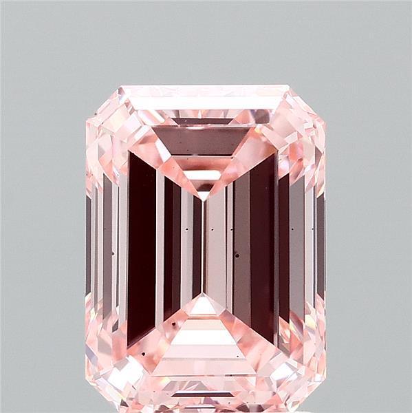 3.03 Ct. Fancy Intense Pink Emerald Lab Grown Diamond