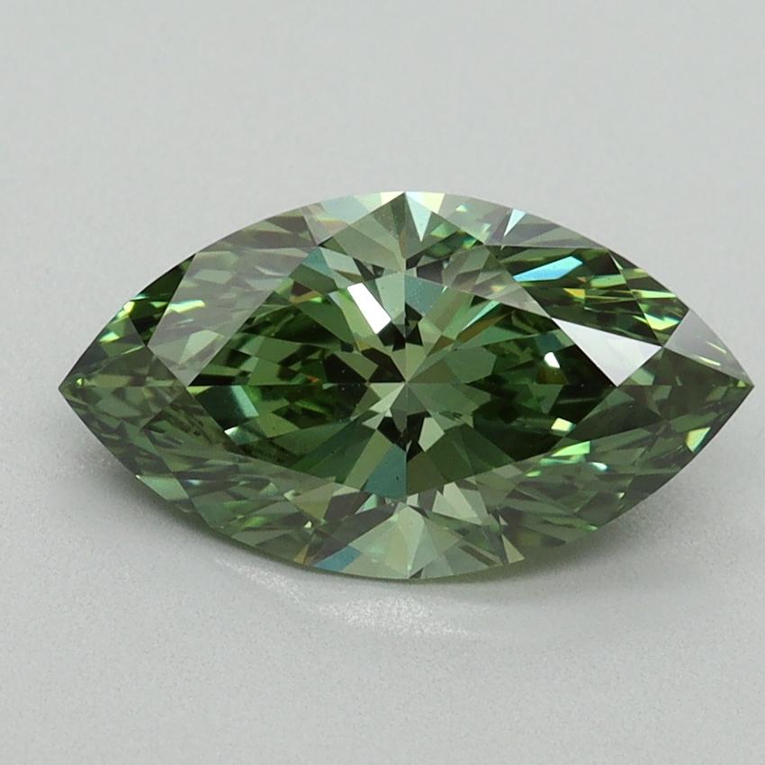 1.80 Ct. Fancy Vivid Green Marquise Lab Grown Diamond