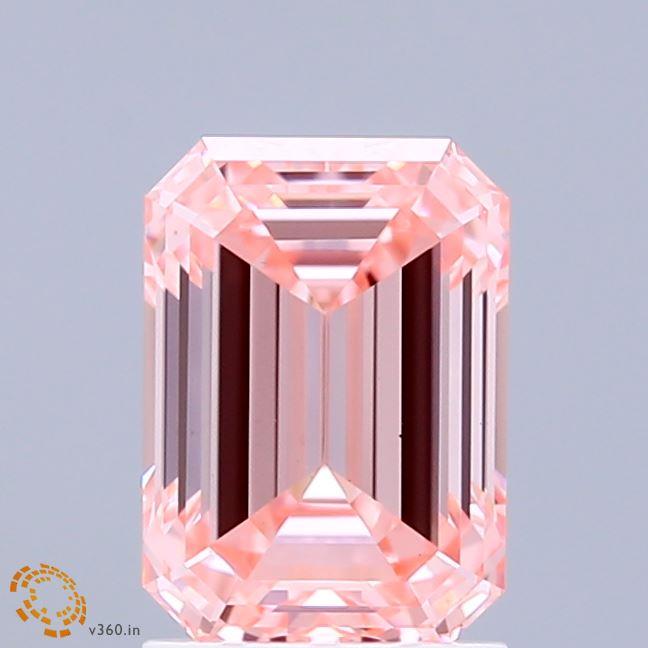 1.96 Ct. Fancy Intense Pink Emerald Lab Grown Diamond