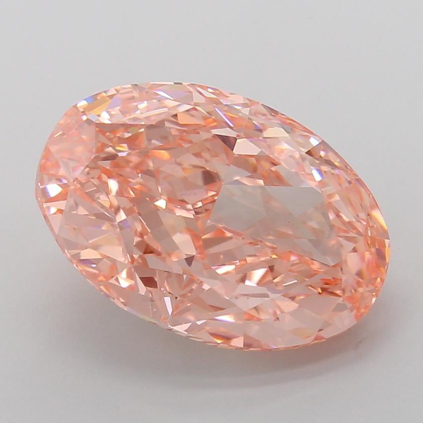9.09 Ct. Fancy Vivid Pink Oval Lab Grown Diamond
