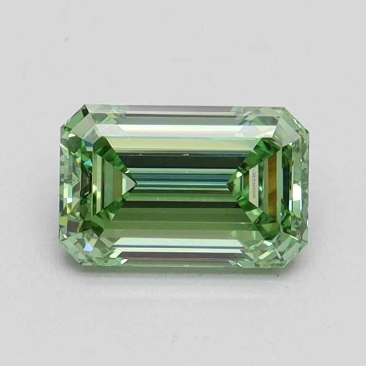0.94 Ct. Fancy Vivid Pacific Green Emerald Lab Grown Diamond