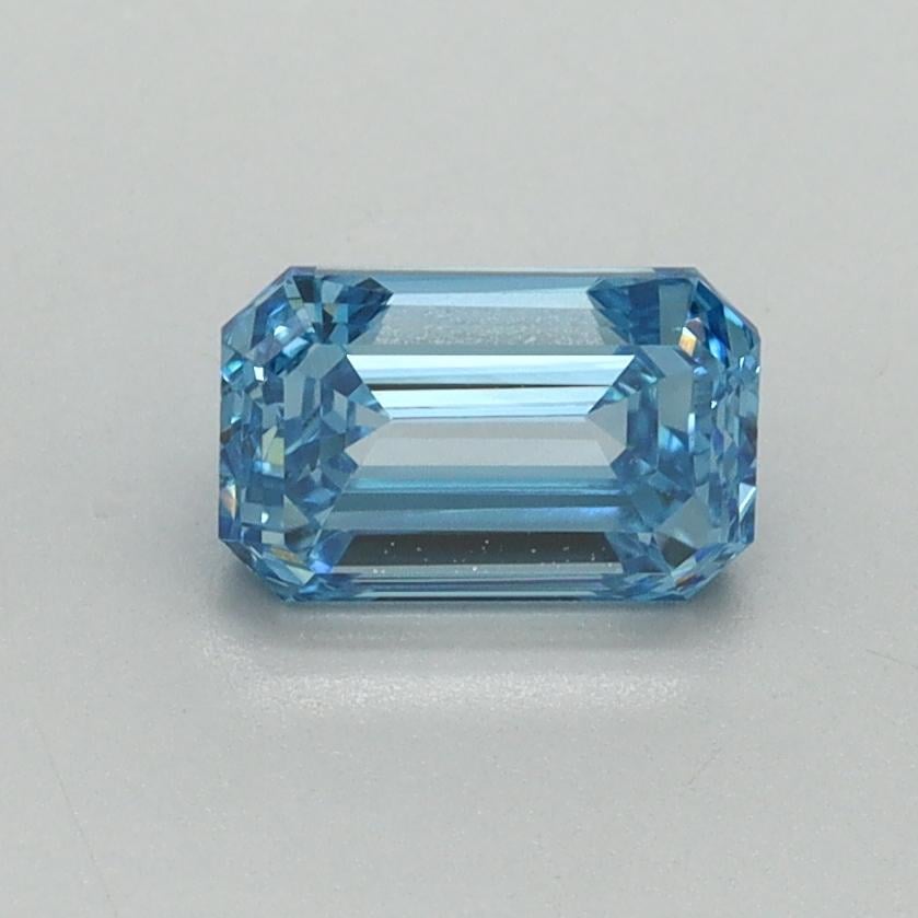 1.00 Ct. Fancy Vivid Blue Emerald Lab Grown Diamond