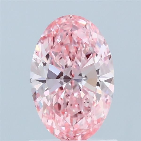 1.00 Ct. Fancy Vivid Pink Oval Lab Grown Diamond