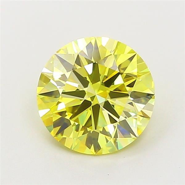 2.10 Ct. Fancy Intense Yellow Round Lab Grown Diamond